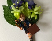 Handmade Lego Newt Scamander - Fantastic Beasts - Harry Potter - Wedding Buttonhole / Boutonnieres