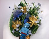 Handmade Lego Genie / Aladin / Disney Wedding Buttonhole / Boutonnieres