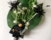 Handmade Lego Jon Snow / Game of Thrones Wedding Buttonhole / Boutonnieres