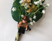 Handmade Lego - Rick - The Walking Dead - Wedding Buttonhole / Boutonnieres