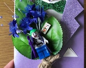 Handmade Lego Joker - Batman - Suicide Squad - DC Comics - Wedding Buttonhole / Boutonnieres