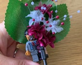 Handmade Lego - Two Face - Harvey Dent - Batman - DC Comics - Wedding Buttonhole / Boutonnieres