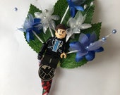 Handmade Lego Agent Phil Coulson/ Agents of S.H.I.E.L.D / Marvel / Superhero Wedding Buttonhole / Boutonnieres