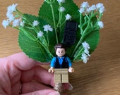 Handmade Lego - Chandler Bing - Friends - Wedding Buttonhole / Boutonnieres