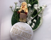 Handmade Lego Daenerys Targaryen - Game of Thrones - Maid of Honour - Wedding Buttonhole / Boutonnieres