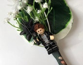 Handmade Lego - Angel - Buffy the Vampire Slayer - Wedding Buttonhole / Boutonnieres