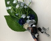 Handmade Lego - Rocket - Guardians of the Galaxy - Marvel - Superhero - Wedding Buttonhole / Boutonnieres