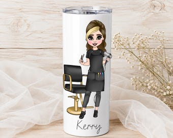 Personalised Nail Tech Tumbler, Nail Technician Gift, Custom Nail Artist Cup, 20oz Insulated Tumbler