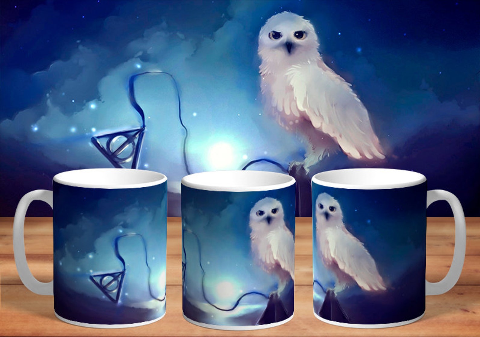 Harry Potter Themed Hedwig Owl Mug Wizard Cup Tea Coffee Gift Etsy