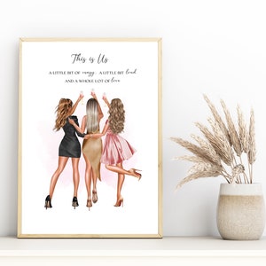 Personalised Best Friend Print, Best Friend Gift, Friendship Gift, Keepsake, Birthday Bestie Gifts, Birthday Gift for Her