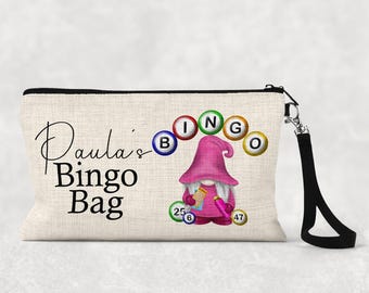 Personalised Bingo Bag, Bingo Gift, Nan, Gran, Nanny, Mum, Personalised Bingo Pouch, Bingo Dabber Pouch/Bag, Personalised Bingo Gift.