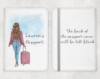 Personalised Passport Cover, Passport Holder, Girl Passport Holder, Girls Passport Cover, Personal Passport Cover,  Personalised Travel