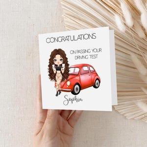 Personalised Driving test card | personalised congratulations on passing you driving test card |  You have passed Learner Driver Gift