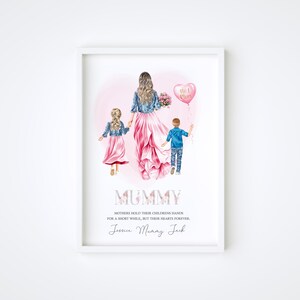 Personalised Mum  Gift | Mummy Gift |  Mothers Day | Mum Gift | Gift for Mum | Mother and Children | Gift for Mum| Mum birthday