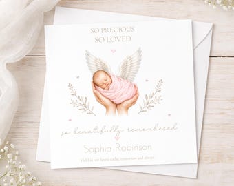 Baby Loss Card, Baby Remembrance Card, Miscarriage Sympathy Card, Pregnancy Loss Card, Angel Baby Memorial, Bereavement Card
