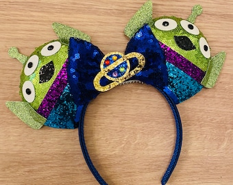 Alien inspired handmade mouse ears