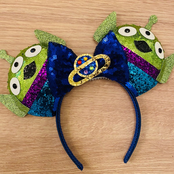 Alien inspired handmade mouse ears