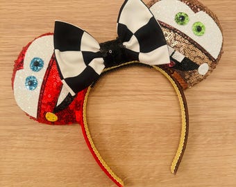 Race Car friends handmade inspired mouse ears