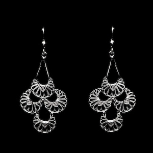 Handmade Filigree Earrings "Artisan" - Sterling silver jewelry - birthday gift - mom gift -  Cyprus Jewellery