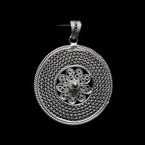 Handmade Filigree Pendant "Cosmos" - Sterling silver jewelry - birthday gift - mom gift -  Cyprus Jewellery