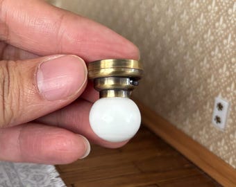 2-Pack 1:12 Scale Dollhouse Light,  Battery Operated Led Metal Base Glass Shade