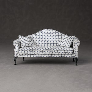 1:12 Maßstab Miniatur Vintage und Antique Queen Anne Sofa