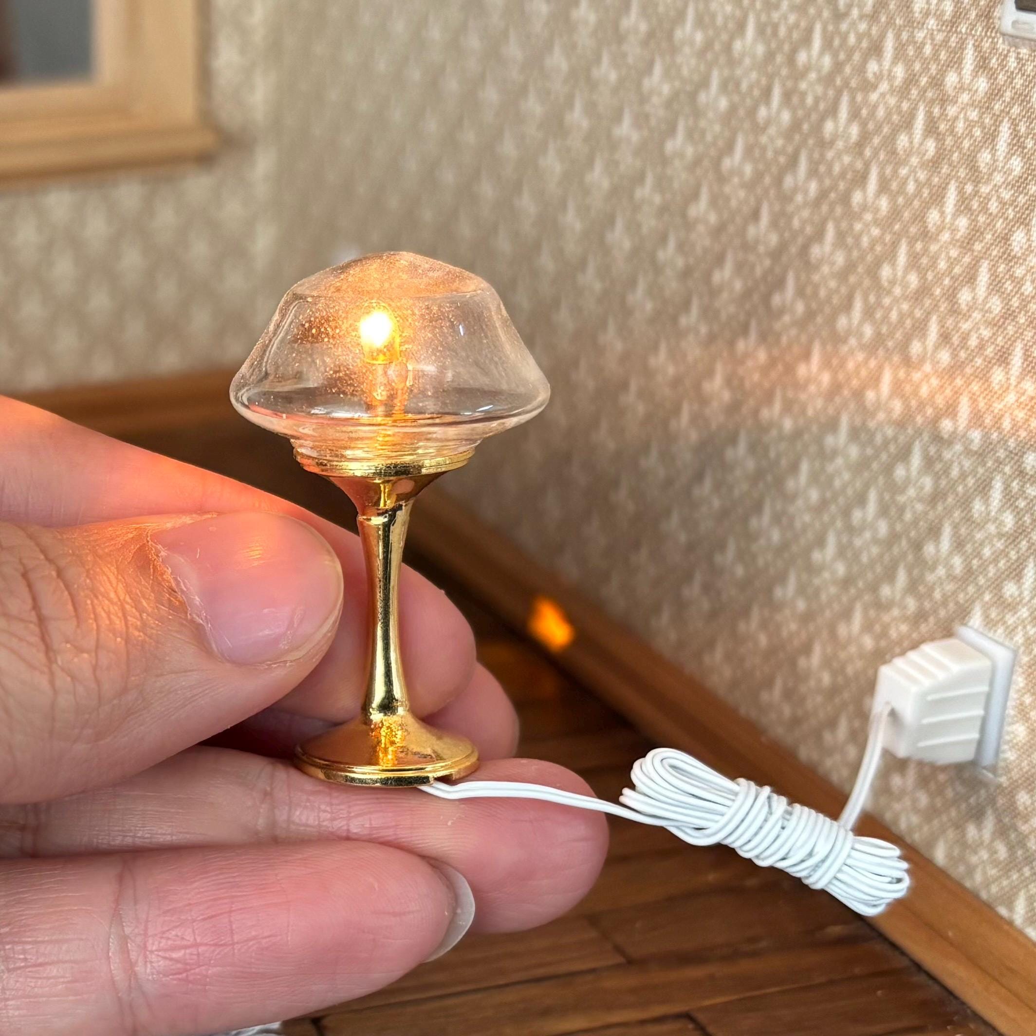 1:12スケール ドールハウス ミニチュア 12ボルト 有線アクセント