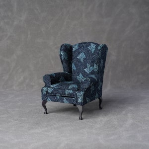 1:12 Scale Miniature Vintage and Antique Queen Anne Accent Chairs