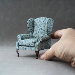 1:12 Maßstab Miniatur Vintage und Antike Queen Anne Accent Chairs