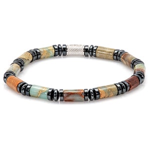 Shoushan Stone 925 Sterling Silver Bracelet Bead Bracelet 6 mm beads