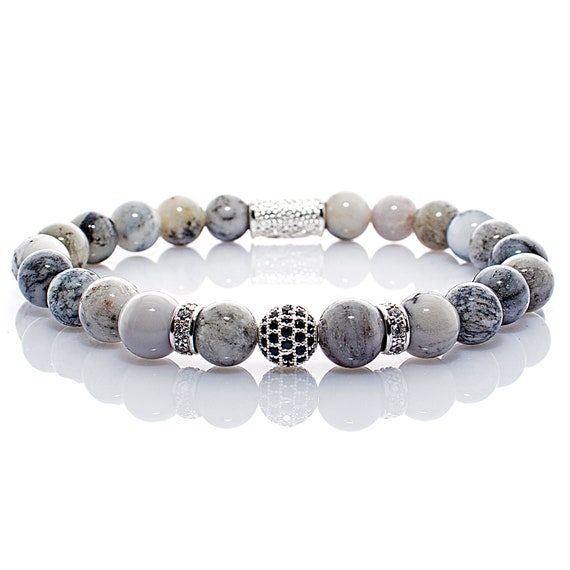 Agate 925 Sterling Silver Bracelet Bracelet Pearl Bracelet Beads