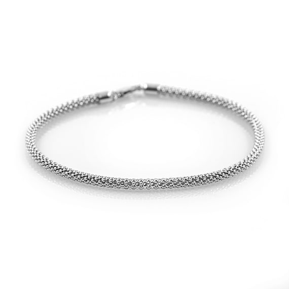 Popcorn on sale bracelet silver