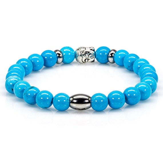 Bracciali turchese multistrato in cristallo di carufin Bracciale elastico