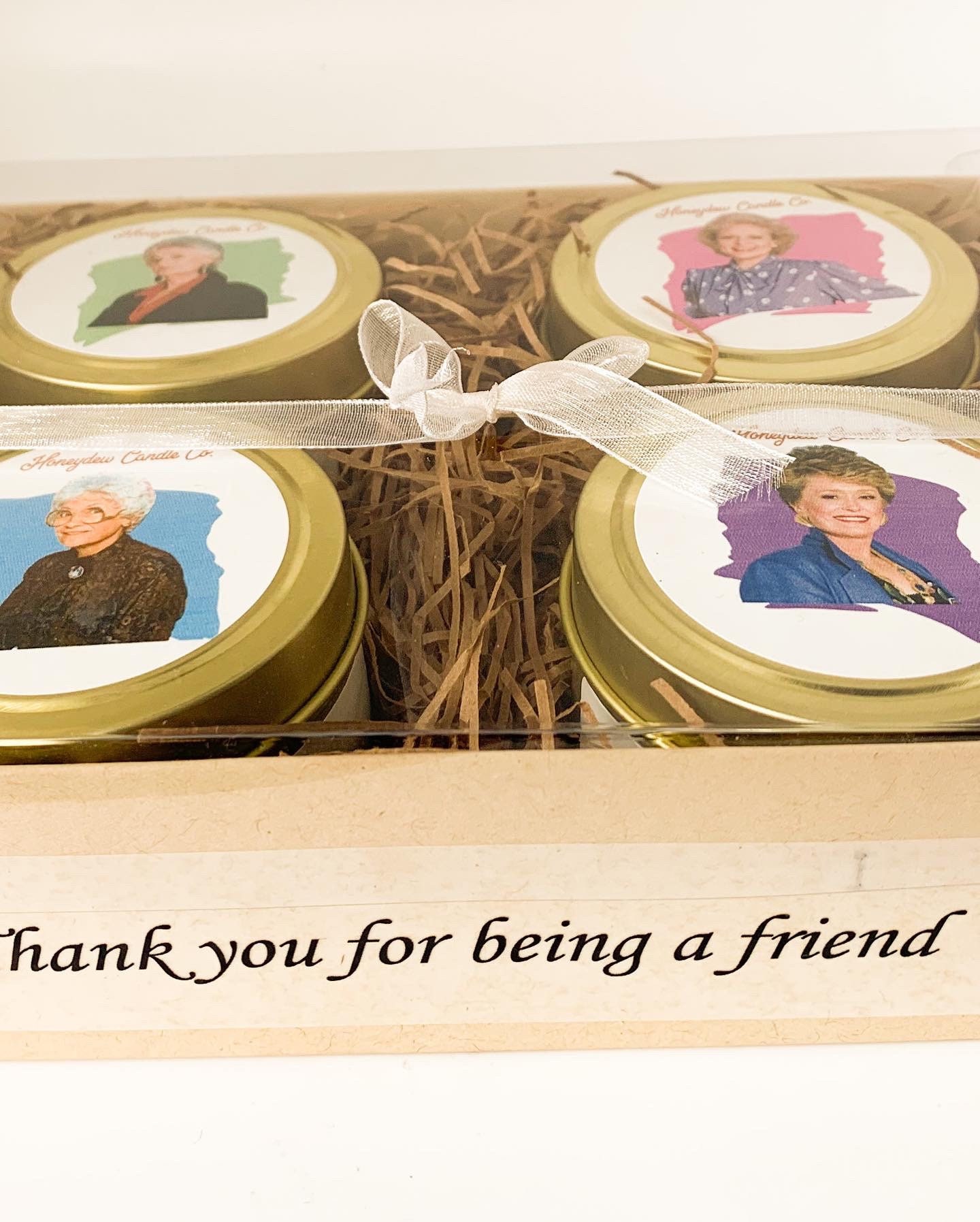 Golden Girls Candle Gift Set Set of 4 Candles in Golden Tins. Gift for ...