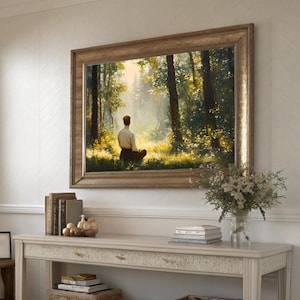 First Vision of Joseph Smith Framed Poster | LDS Sacred Grove Wall Art | Inspirational Christian Home Decor | Mormon Church History Print