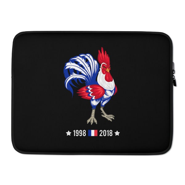 Macbook Pro Air Case Sleeve 13 15 16 Zoll Kunstneopren Designer Laptop Tasche niedlich cool Französisch WM 2018 Champions