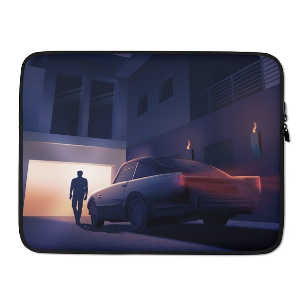 Macbook Pro Air Case Sleeve 13 15 16 inch Artsy Neoprene Designer Laptop Bag Cute Cool Cyberpunk Man Car