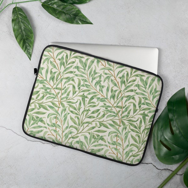 William Morris   Printed Laptop Sleeve -  Designer Carlos V - Artsy Laptop Sleeve - MacBook Pro 13" 15" 16" inches