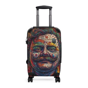John Wayne Gacy Clown Killer Levendige reiskoffer, kleurrijke bagage, artistiek kofferontwerp, unieke handbagage, leuk reiscadeau