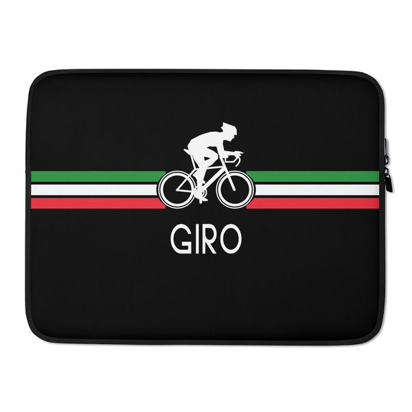 Macbook Pro Air Case Sleeve 13 15 16 inch Artsy Neoprene Designer Laptop Bag Cute Cool Giro Italia Road Cycling