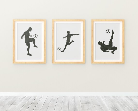 Soccer Boy Print Printable Soccer Poster Soccer Wall Art | Etsy