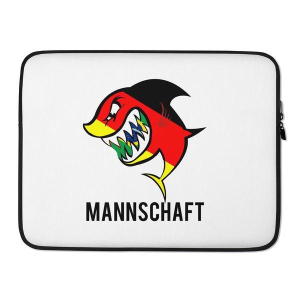 Macbook Pro Air Case Sleeve 13 15 16 inch Artsy Neoprene Designer Laptop Bag Cute Cool Mannschaft Eating Brazil