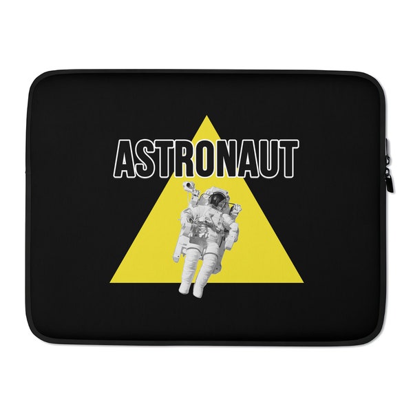 Macbook Pro Air Case Sleeve 13 15 16 inch Artsy Neoprene Designer Laptop Bag Cute Cool Astronaut Triangle