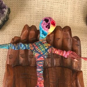 Joy, Happiness, Rainbow Doll, Hand Crafted, Altar Figurine, Art Doll, Poppet, Spirit Doll, Voodoo Doll, Divination Tool, Hoodoo, Pagan, OOAK
