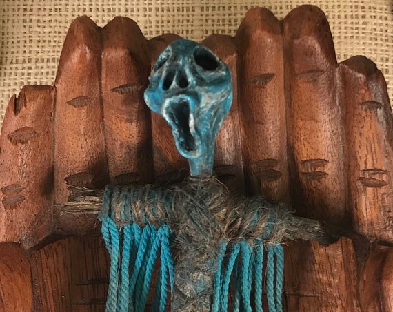 Healing Doll, Water Elemental, Hand Crafted, Art Doll, Spirit Doll, Voodoo Doll, Divination Tool, Hoodoo, Pagan, OOAK