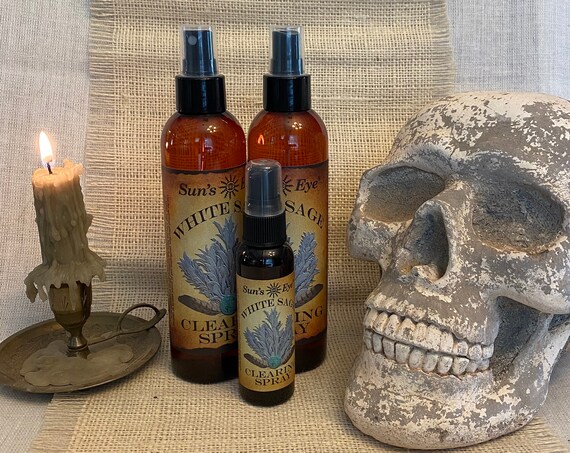 Clearing Spray, White Sage, Gift Set Item, Smudge Alternative, Protection, Pagan, Wiccan, Spiritual, Witchcraft