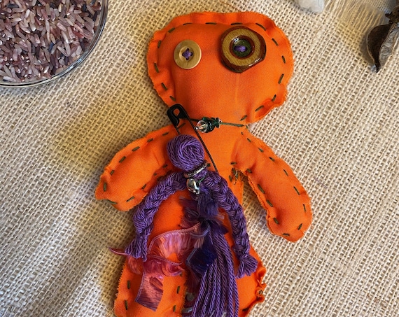 Worry Doll Hand Crafted OOAK Poppet Art Doll Voodoo Talisman Hoodoo Pagan Wiccan Altar Tool