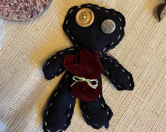 Worry Doll Hand Crafted OOAK Poppet Art Doll Voodoo Talisman Hoodoo Pagan Wiccan Altar Tool