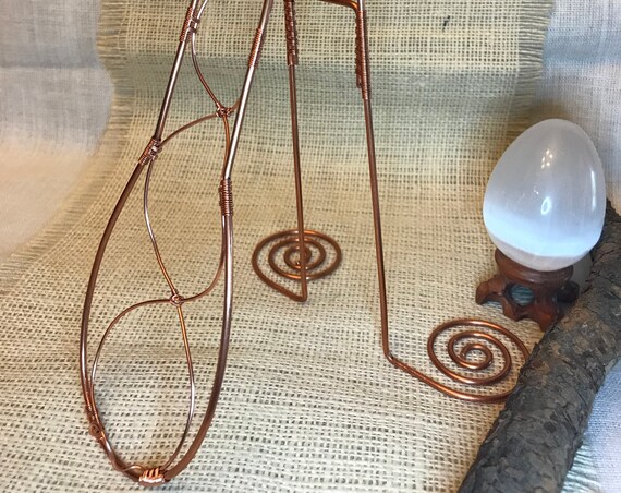 Copper Wrapped Hand Crafted Spoon Stand, Altar Decor, Magick Tools, Kitchen Gift
