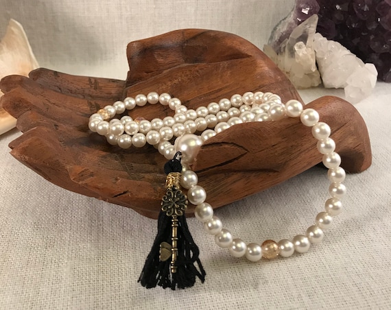 Meditation Mala, Prayer Bead Necklace, Meditation Tool, Gift